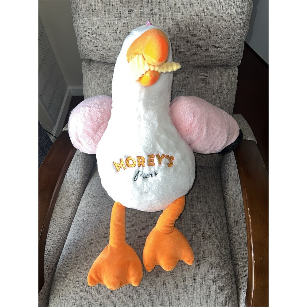 The Original Morey's Piers Sunny the Seagull Gal Large 28" Fiesta Pink Wings